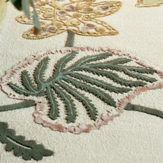 Decorative Moss Leaf Rug, Designers Guild