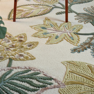 Decorative Moss Leaf Rug, Designers Guild