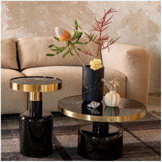 Glam, Table basse, Noir, Zuiver