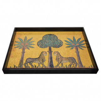 Léopard Tray Large Sahara, Plateau Ortigia, 38 cm x 28 cm