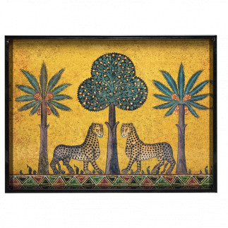 Léopard Tray Large Sahara, Plateau Ortigia, 38 cm x 28 cm