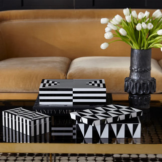 Op'Art Medium, Lacquered Box, Jonathan Adler