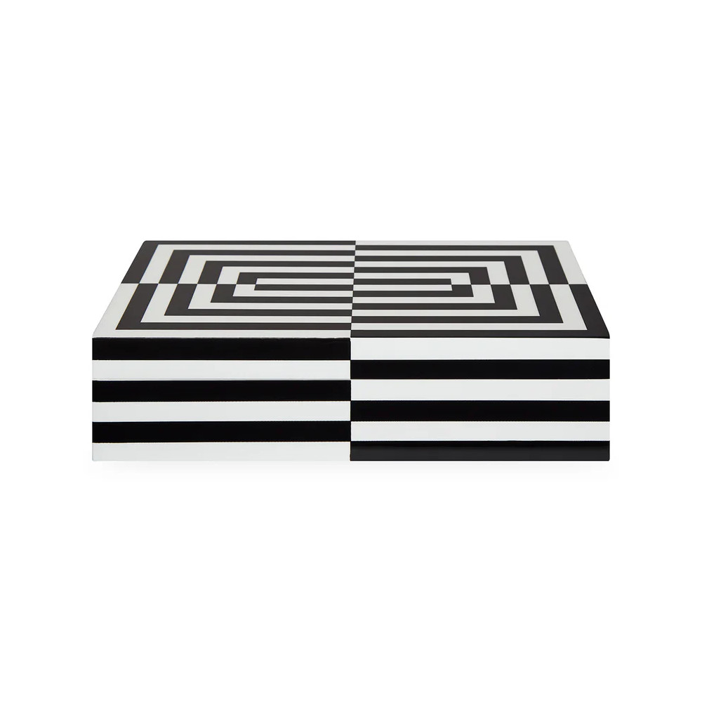 Op'Art Large, Boite Laquée, Jonathan Adler