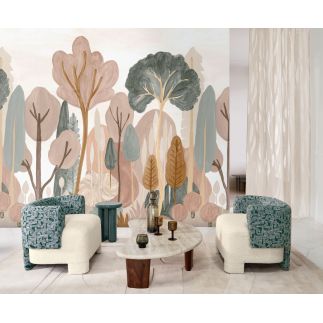 Elm, panoramic wallpaper, Casamance