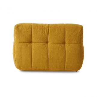 Lazy Lounge Chair Fluffy Ocre, Fauteuil en bouclette, HK Living