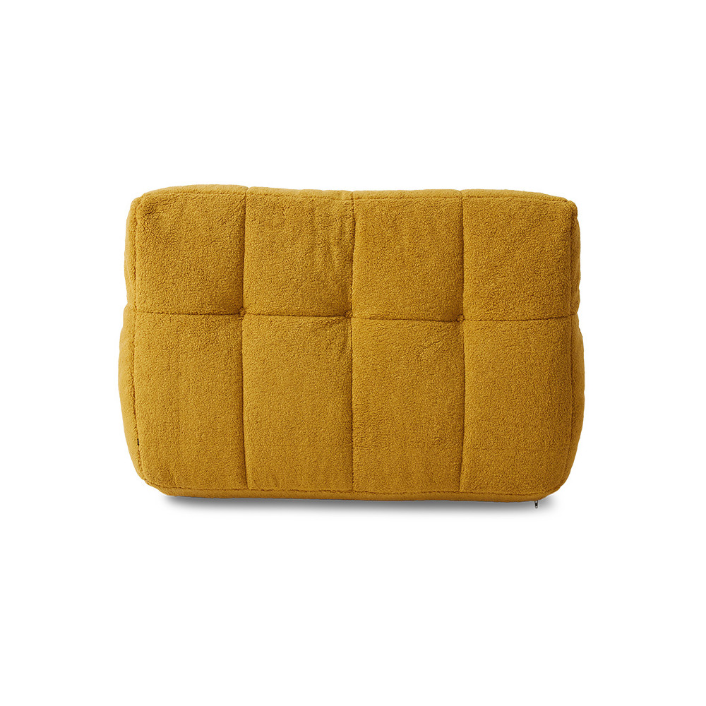 Lazy Lounge Chair Fluffy Ocre, Fauteuil en bouclette, HK Living