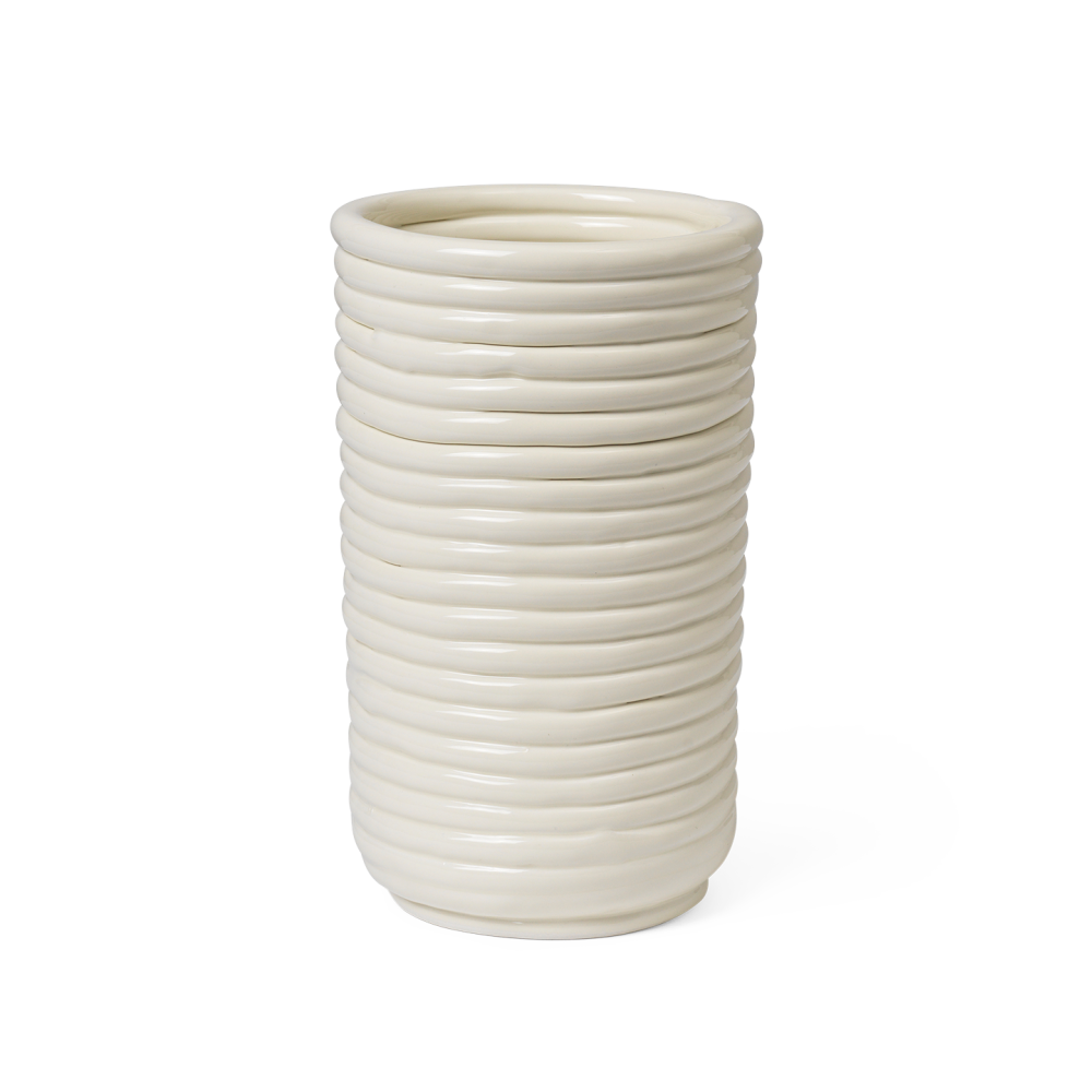 Vase Corduroy Blanc, Ferm Living