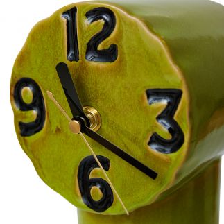 Retro ceramic clock, Olive, HK Living