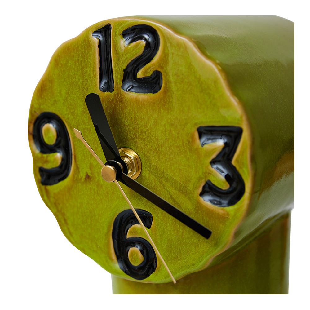 Retro ceramic Olive, Horloge, HK Living