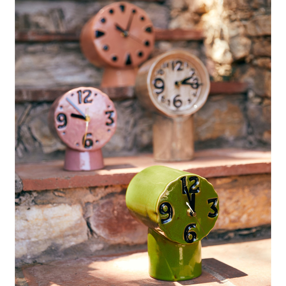 Retro ceramic Olive, Horloge, HK Living