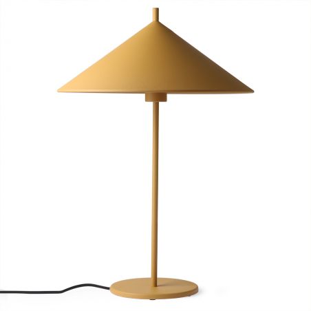 Triangle metal table lamp, Ochre Matt, Size L, HK Living