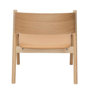 Oblique lounge Naturel, Fauteuil, Hübsch