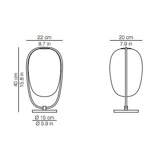 Lanna, Laiton, Lampe de table, Kdln