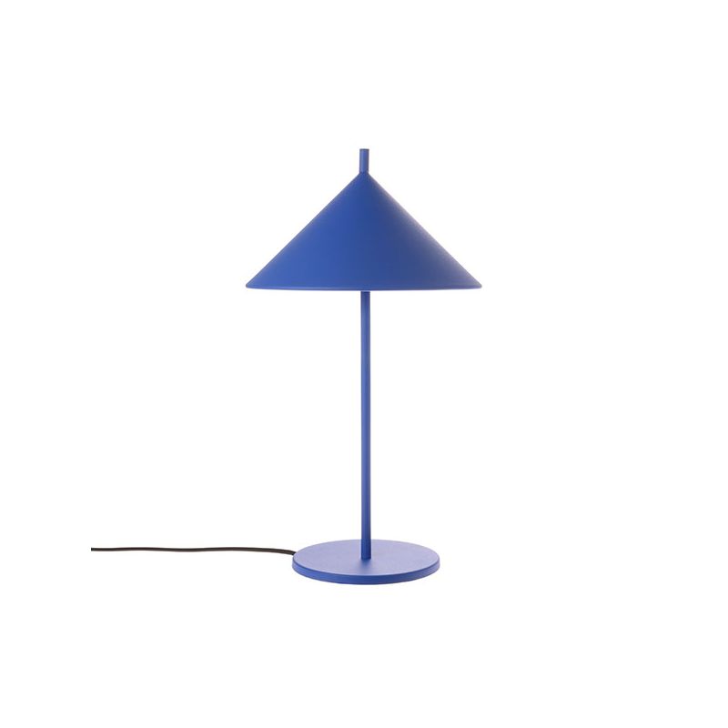 Lampe de table en métal triangle, Coloris Cobalt, Taille M, HK Living