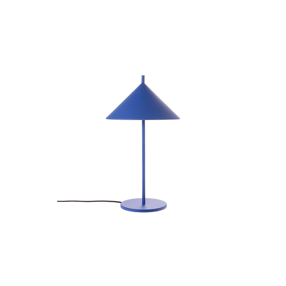 Lampe de table en métal triangle, Coloris Cobalt, Taille M, HK Living