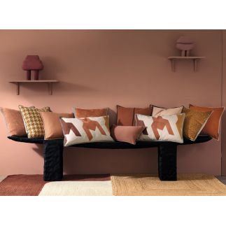 Daim Terracotta, Coussin, Casamance,  45cm x 45cm