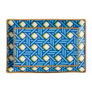 Basketweave, Rectangular Tray, Jonathan Adler