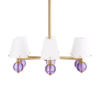 Belvedere Six Light Chandelier, Lustre, Jonathan Adler