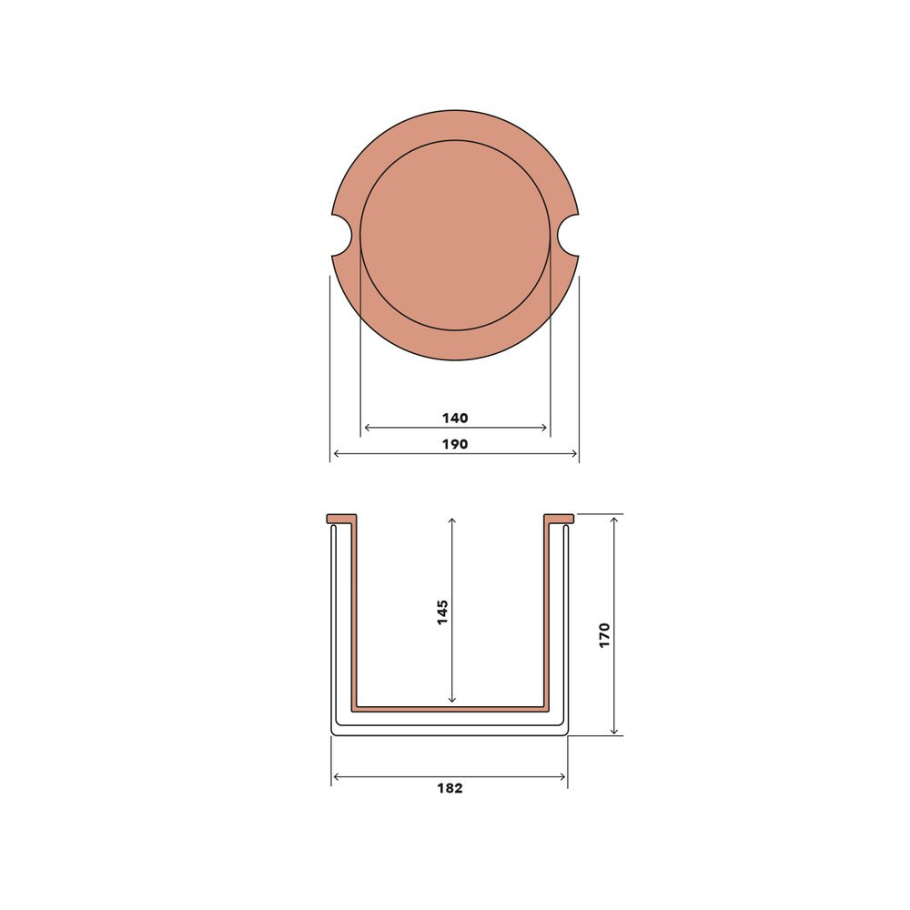 Wetpot Taille M, 19cm, Cache-pot à réserve d'eau, WetPot Systems