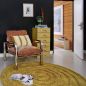 Lounge chair chromed in velvet, HK Living