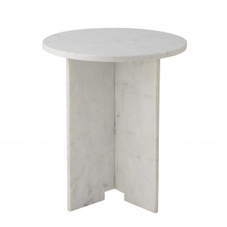 Jasmia, White Marble Side Table, Bloomingville