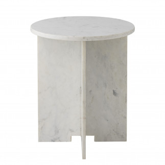 Jasmia, White Marble Side Table, Bloomingville